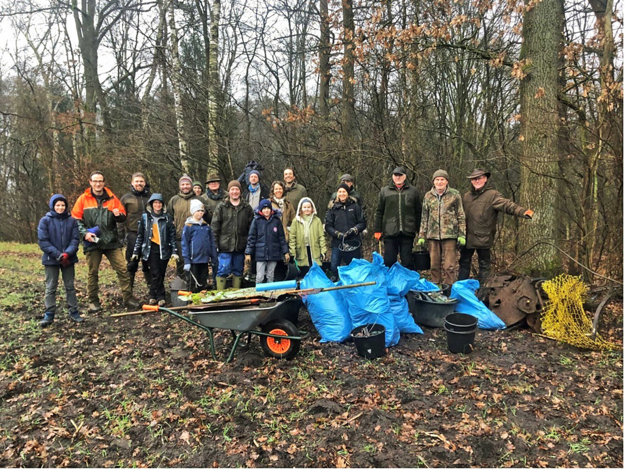 Effiziente Müllsammelaktion Niedersächsischer Jäger 7 2023